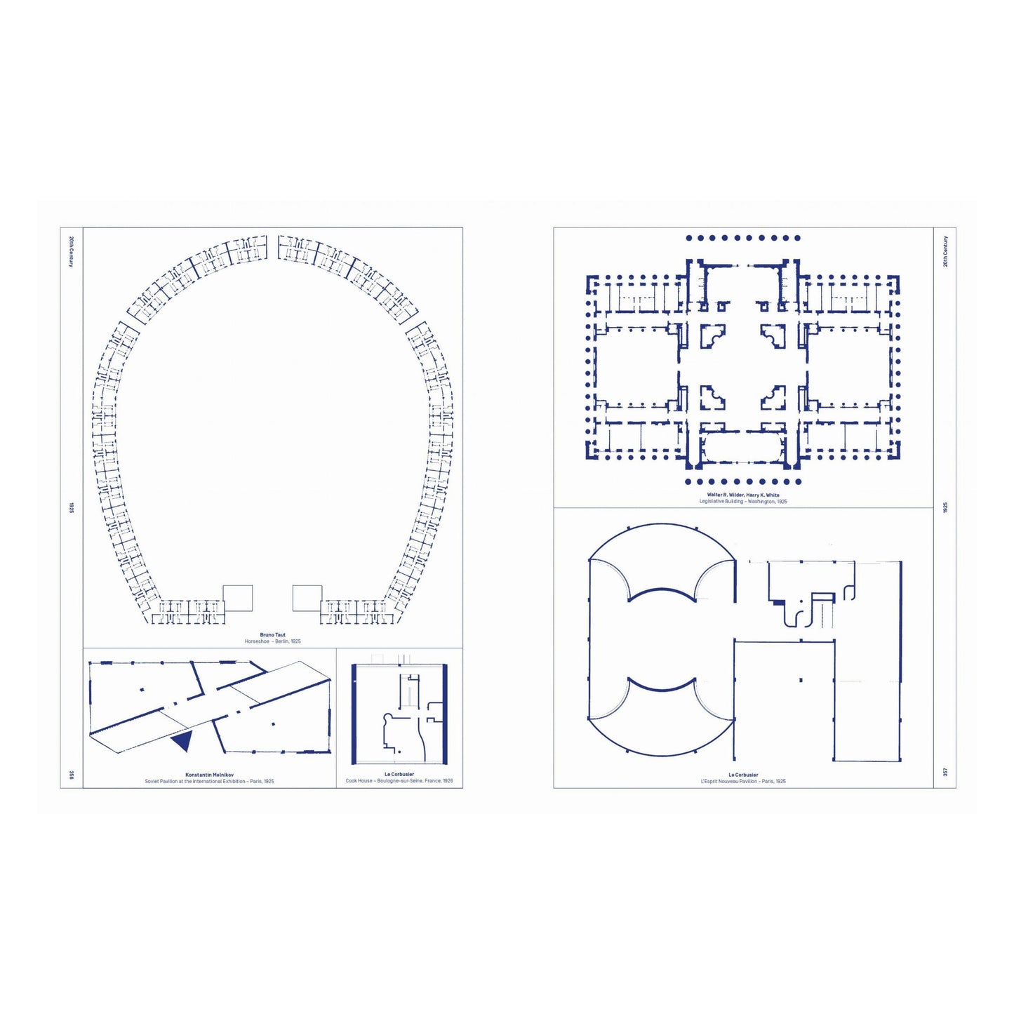 Architectural Floor Plans (German, French, English)