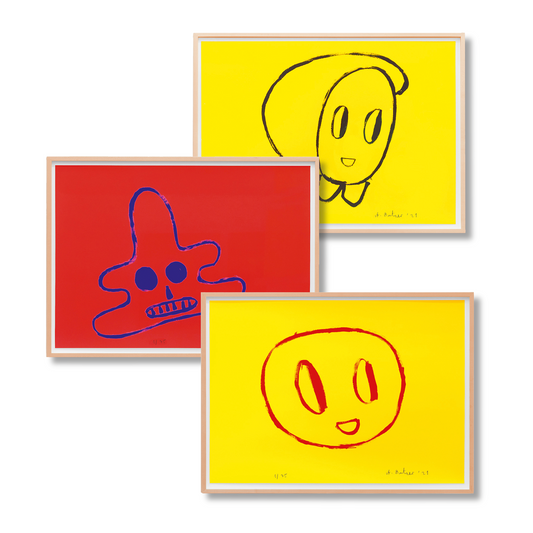 André Butzer. Set of 3 Screenprints ‘Untitled 7–9’, 2021 (AP)