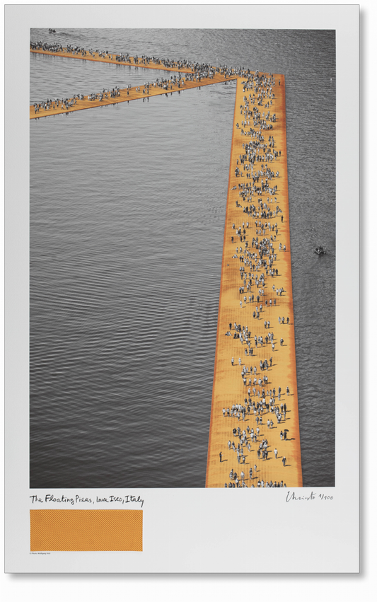 Christo and Jeanne-Claude. The Floating Piers. Art Edition No. 61–160 (Lithograph) (English, Italian)