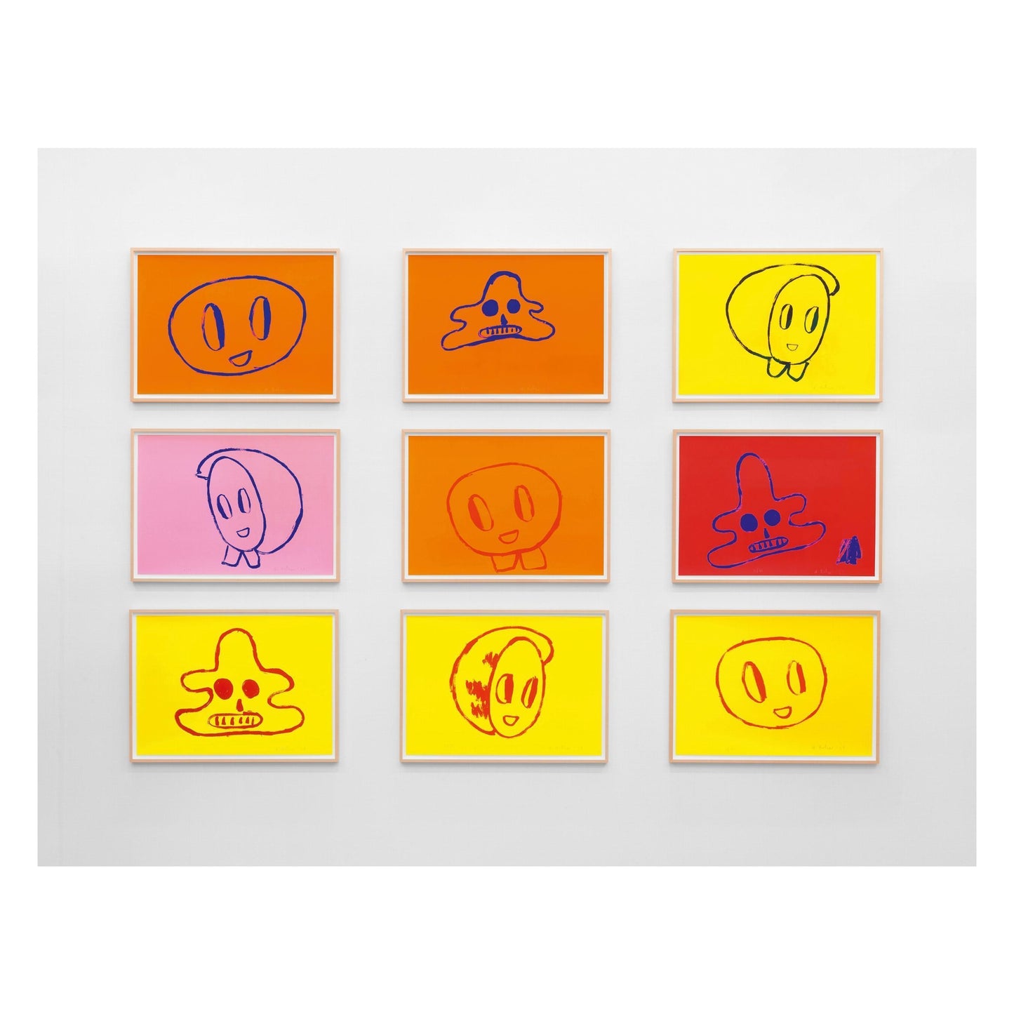 André Butzer. Set of 3 Screenprints ‘Untitled 1–3’, 2021