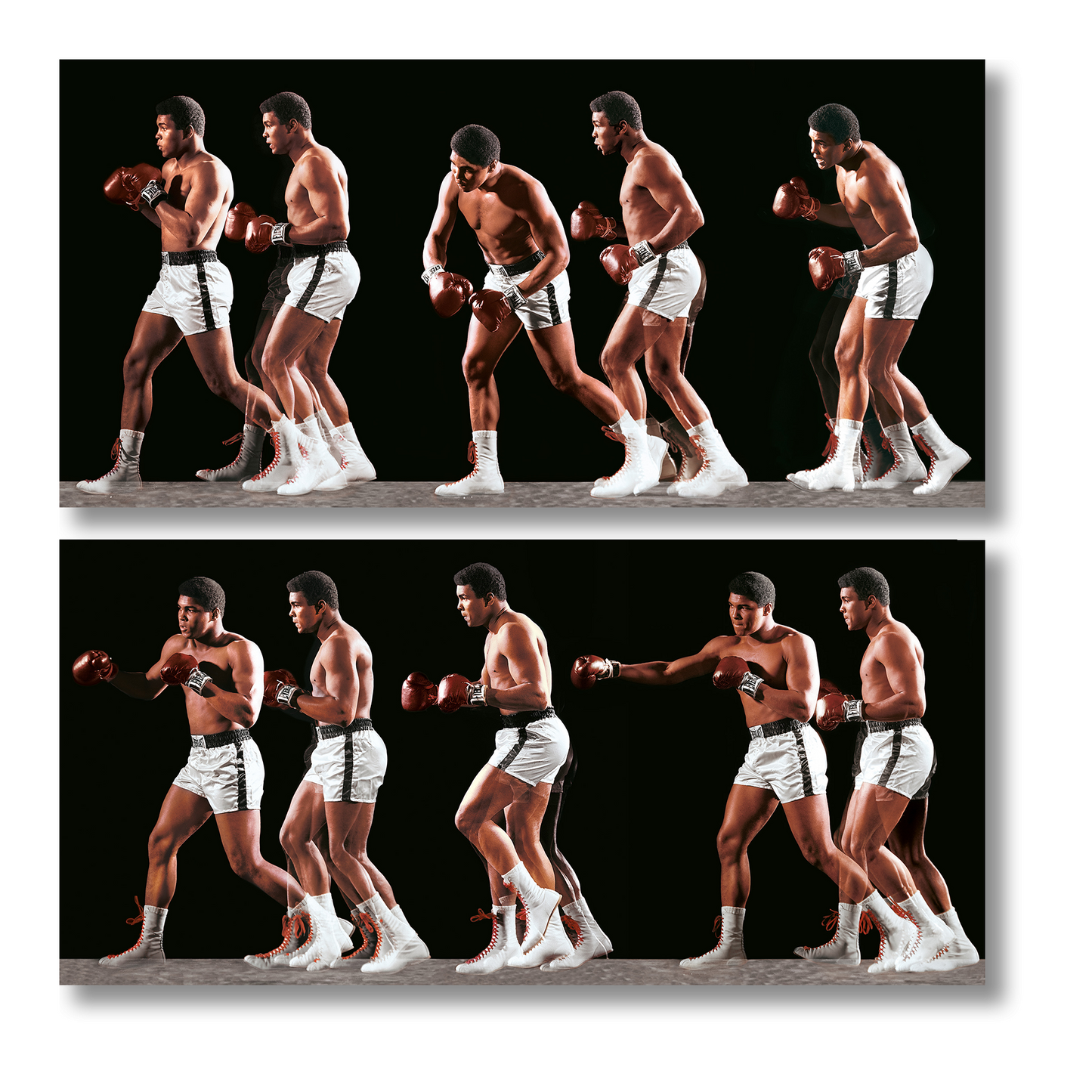 Neil Leifer. Homage to Ali. ‘Ali Invents the Double-Clutch Shuffle, 1966’