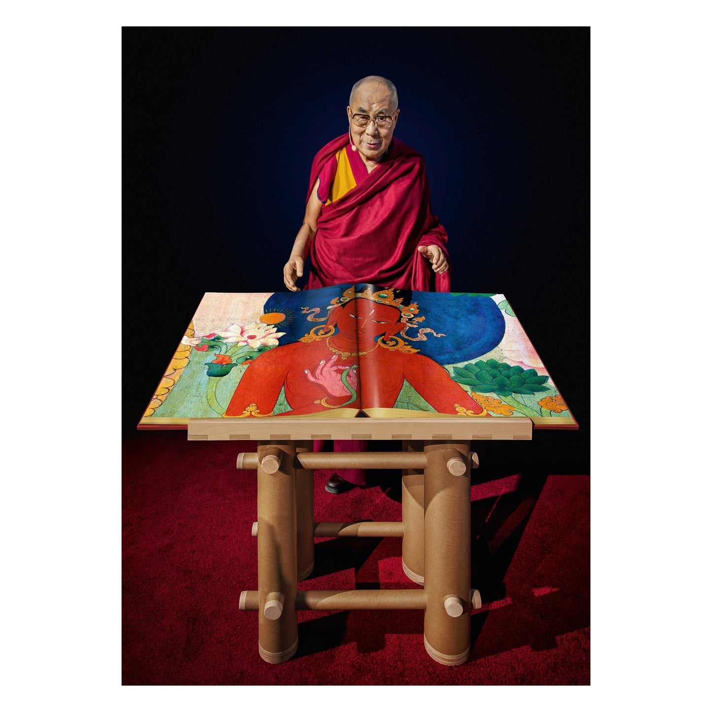 Thomas Laird. Murals of Tibet. Art Edition No. 41–80 ‘Green Tara, Gyantse Kumbum (ca. 1420)’ (English)