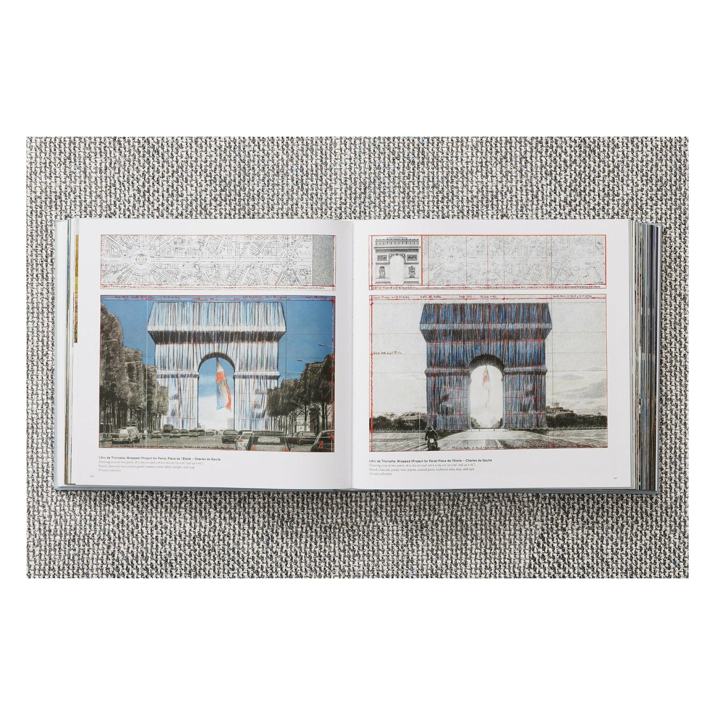 Christo and Jeanne-Claude. L'Arc de Triomphe, Wrapped, by Day. Art Edition No. 1-250 (German, French, English) (SA)