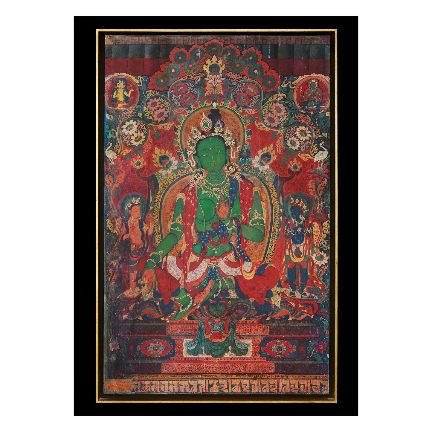 Thomas Laird. Murals of Tibet. Art Edition No. 41–80 ‘Green Tara, Gyantse Kumbum (ca. 1420)’ (English)