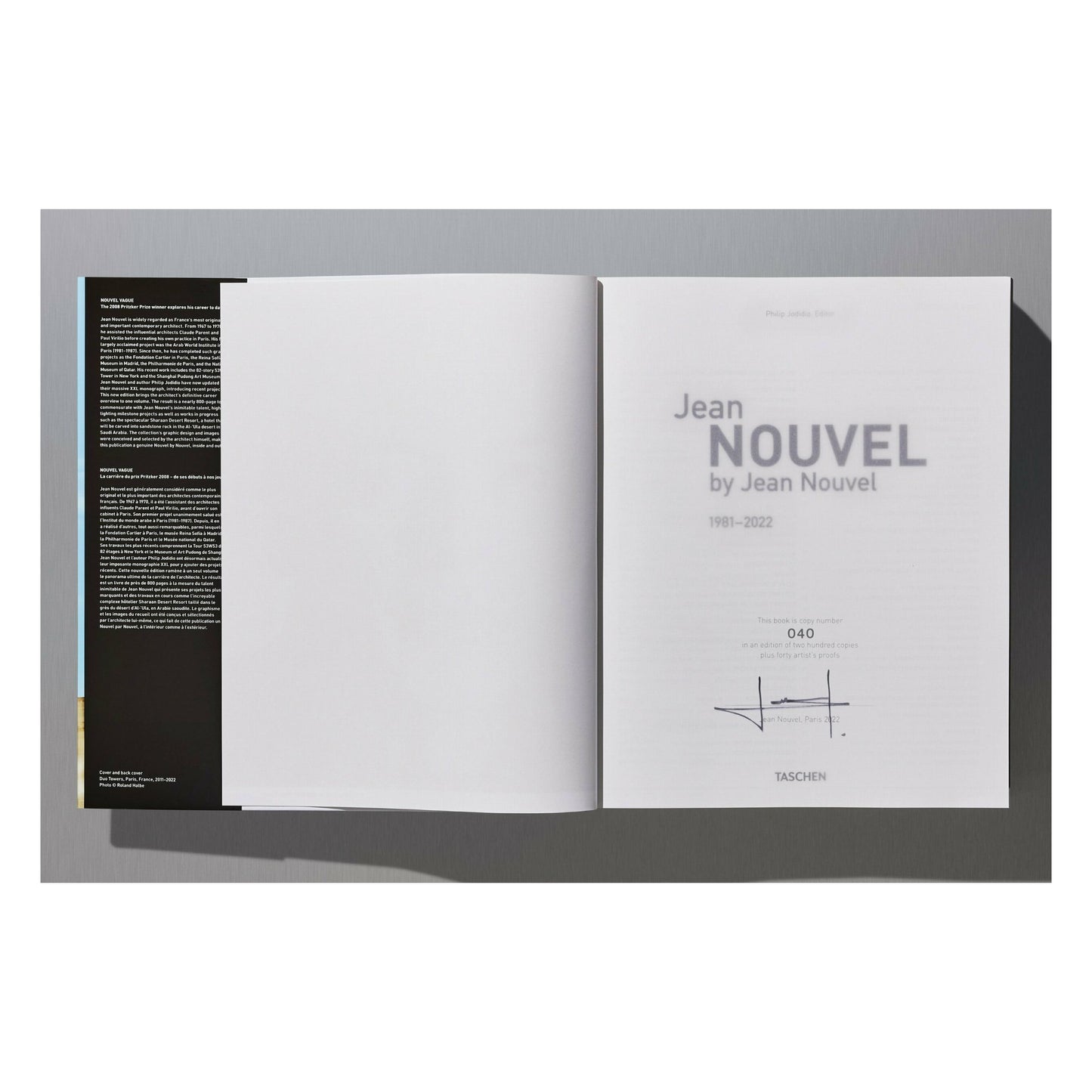 Nouvel. Complete Works 1970–Today. Art Edition (French, English) (SA)