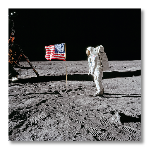 Buzz Aldrin. Apollo 11. ‘Flag on the Moon’ (SA)