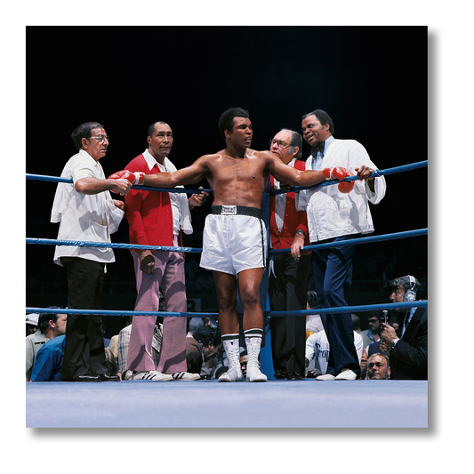 Neil Leifer. Homage to Ali. 'Ali vs. Lyle, The Champ’s Corner, 1975' (AP)
