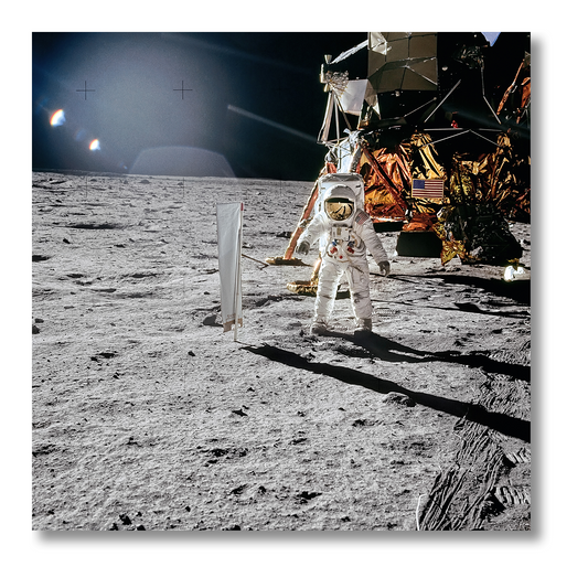 Buzz Aldrin. Apollo 11. ‘Solar Wind Composition Experiment’ (AP)