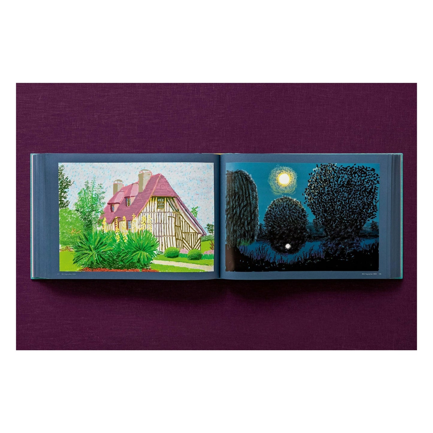 David Hockney. 220 for 2020. Art Edition No. 301–400 ‘My Second Drawing of Beuvron-en-Auge’ (English)