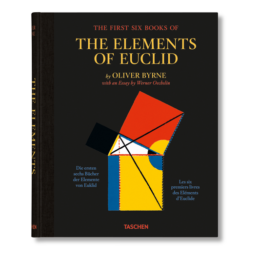 Oliver Byrne. The First Six Books of the Elements of Euclid (German, French, English)