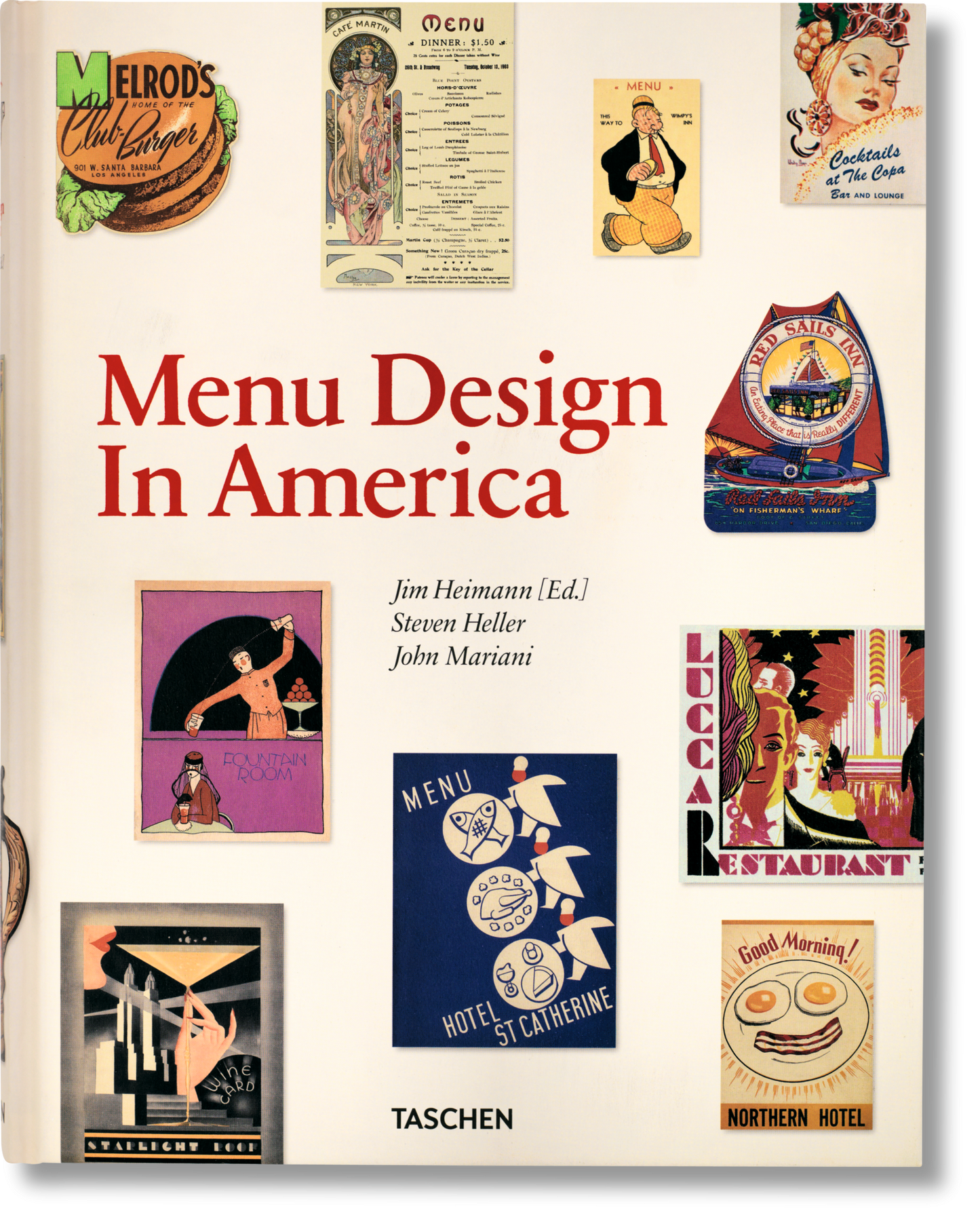 Menu Design in America (German, French, English)