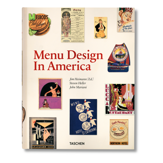 Menu Design in America (German, French, English)