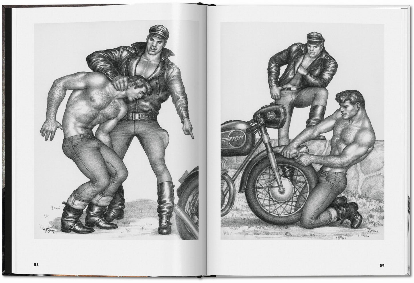 The Little Book of Tom. Bikers (German, French, English)