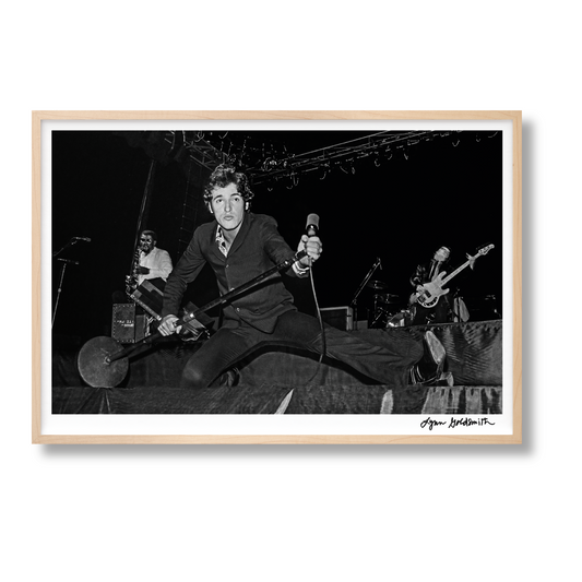 Lynn Goldsmith. Bruce Springsteen & The E Street Band. Art Edition No. 101–200 ‘Bruce with Mic Stand, 1978’ (German, French, English) (AP)