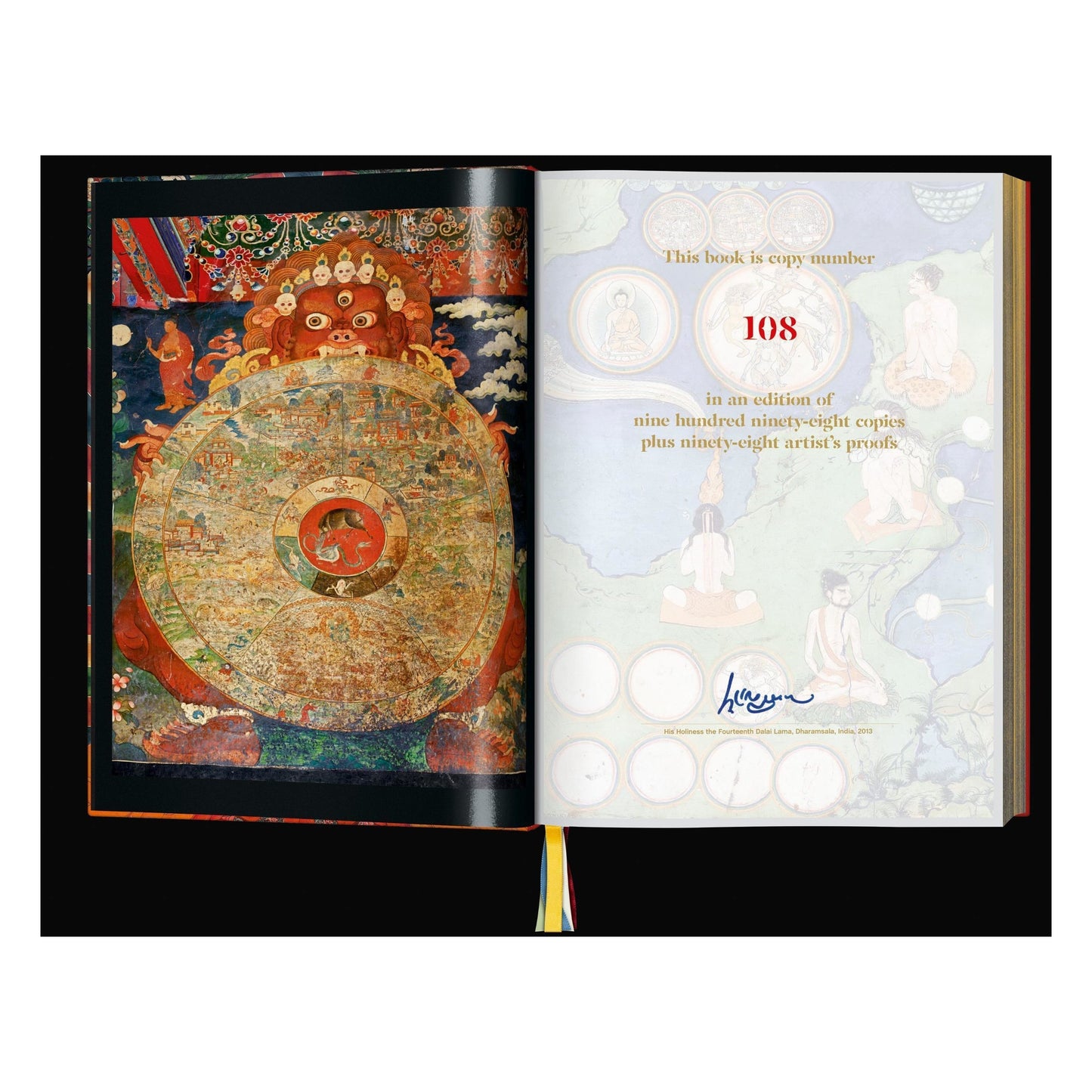 Thomas Laird. Murals of Tibet. Art Edition No. 41–80 ‘Green Tara, Gyantse Kumbum (ca. 1420)’ (English) (SA)
