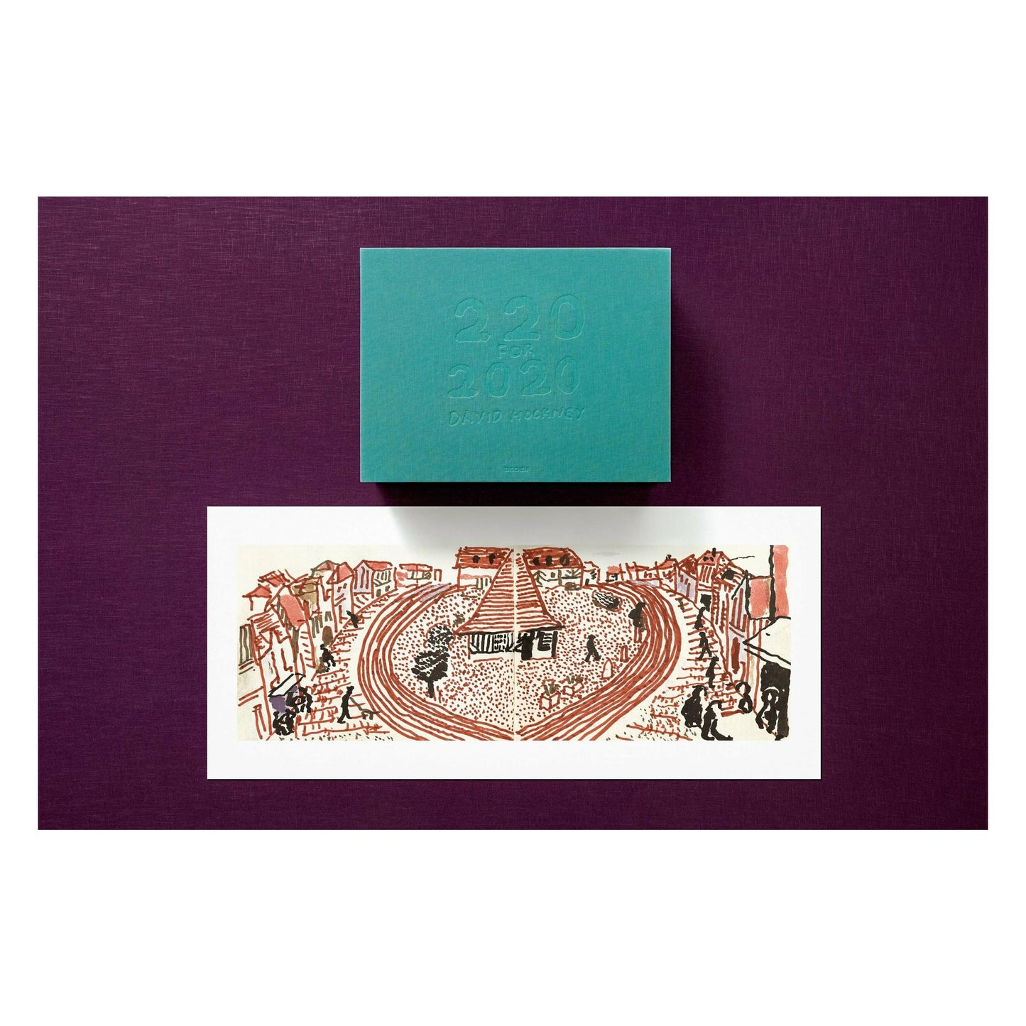 David Hockney. 220 for 2020. Art Edition No. 301–400 ‘My Second Drawing of Beuvron-en-Auge’ (English) (AP)