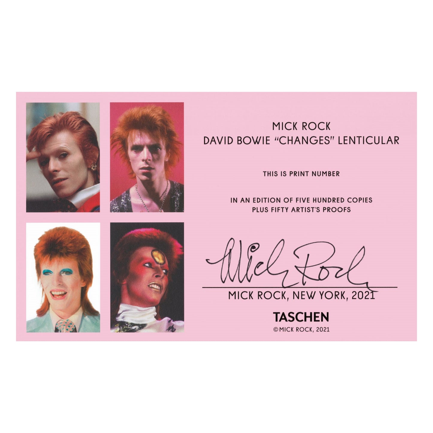 Mick Rock. David Bowie 'Changes' Lenticular (AP)