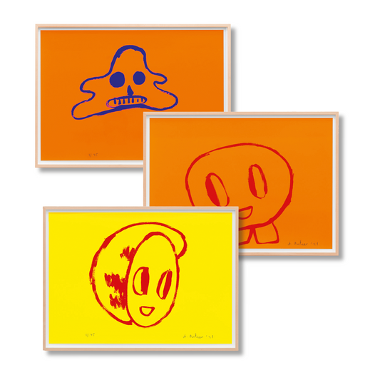 André Butzer. Set of 3 Screenprints ‘Untitled 4–6’, 2021 (AP)