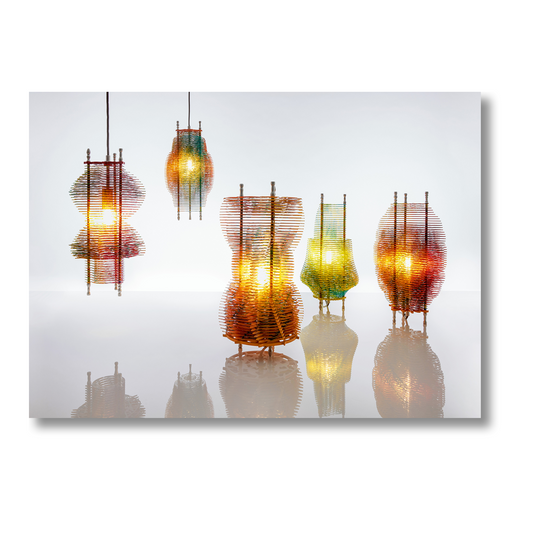 Jorge Pardo. ‘Brussels Lamps’. Full set of 5