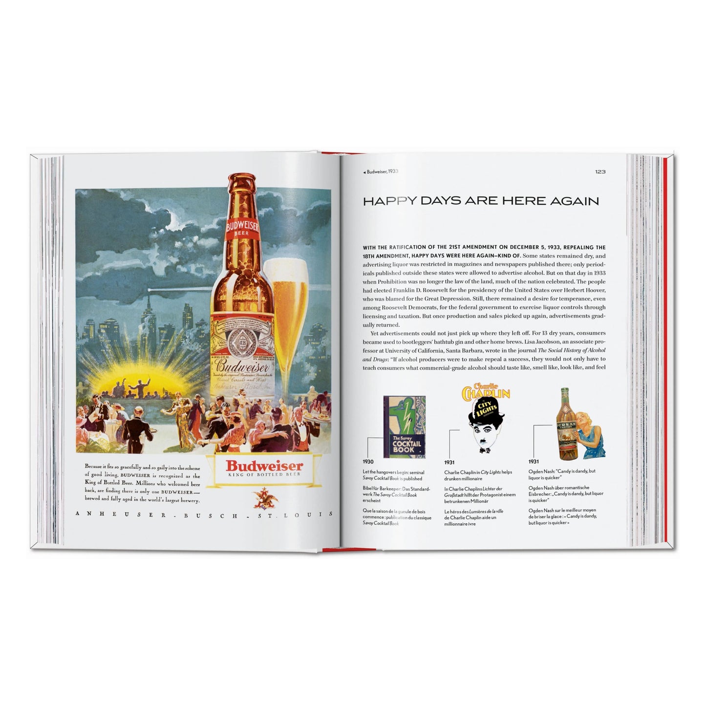 20th Century Alcohol & Tobacco Ads. 45th Ed. (German, French, English)