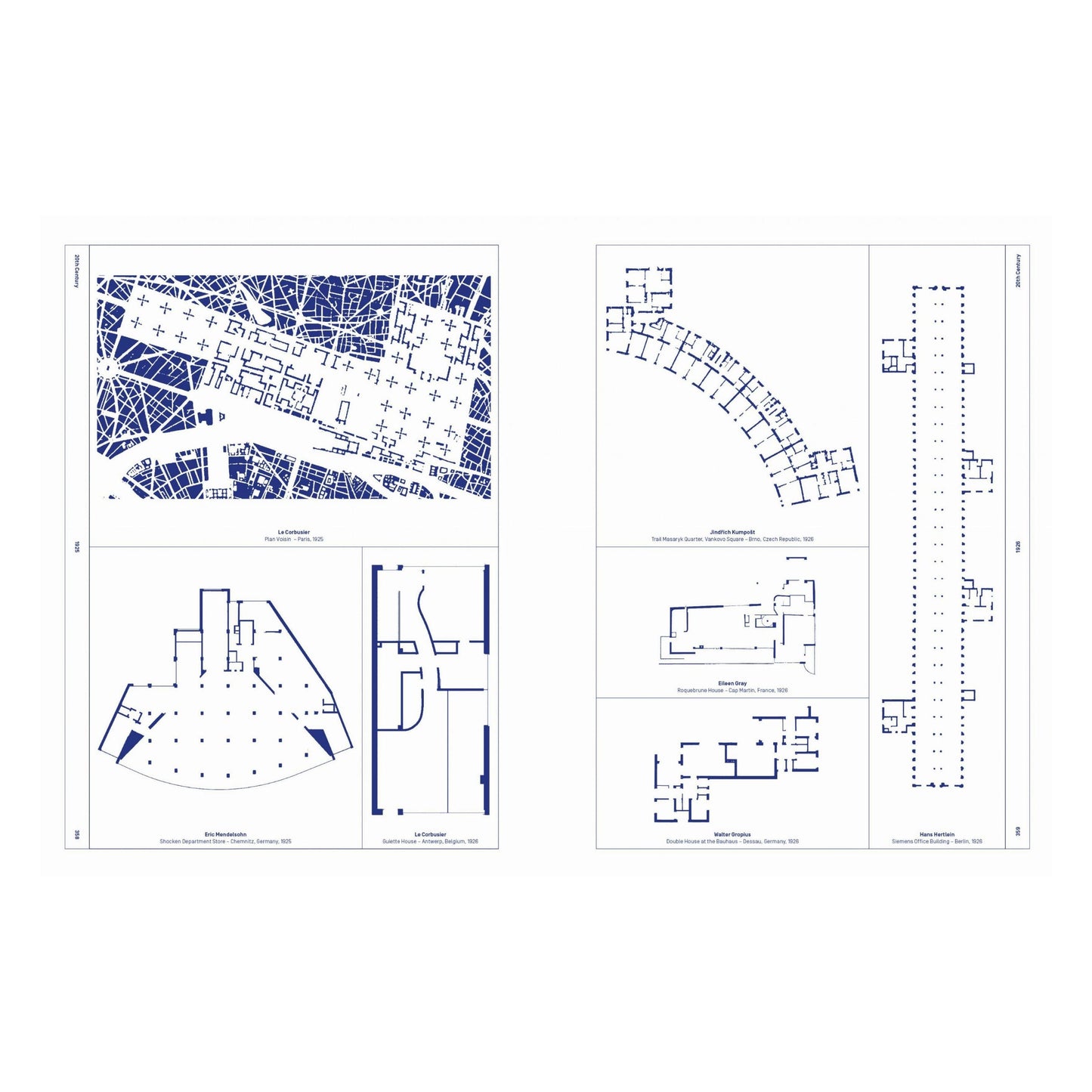 Architectural Floor Plans (German, French, English)